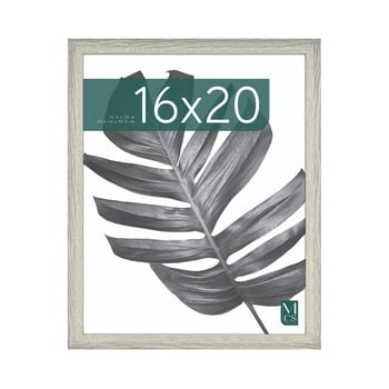 MCS Studio Gallery 16x20 Poster Frame Gray Woodgrain Engineered Wood, Vertical & Horizontal Wall Hanging Large Picture Frame for Photos, Posters & Art Prints (1-Pack)