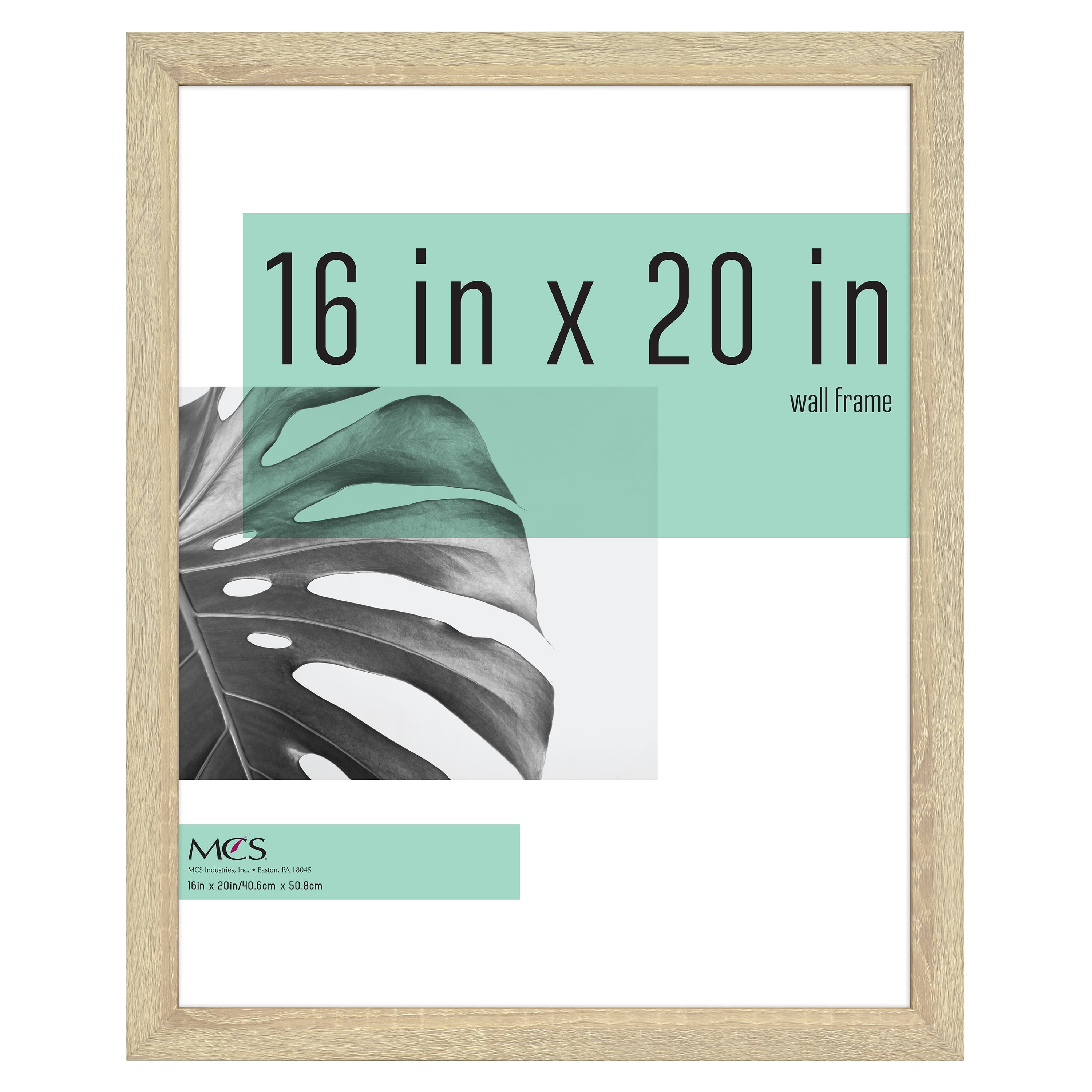 Natural Woodgrain 16x20 Rectangular Wall Frame with MDF Construction