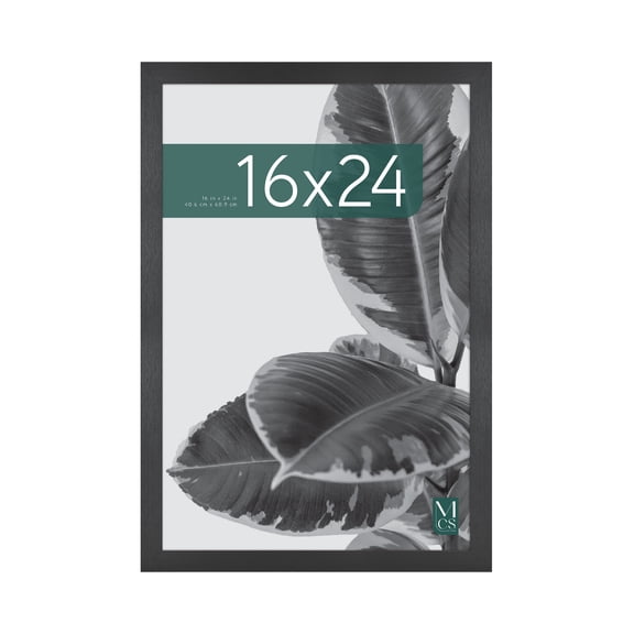 MCS 16X24 Studio Gallery Poster Frame Black Woodgrain