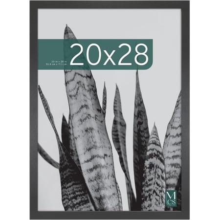 MCS Studio Gallery 20x28 Poster Frame Black Woodgrain, Vertical & Horizontal Wall Hanging Large Picture Frame for Photos, Posters & Art Prints (1-Pack)