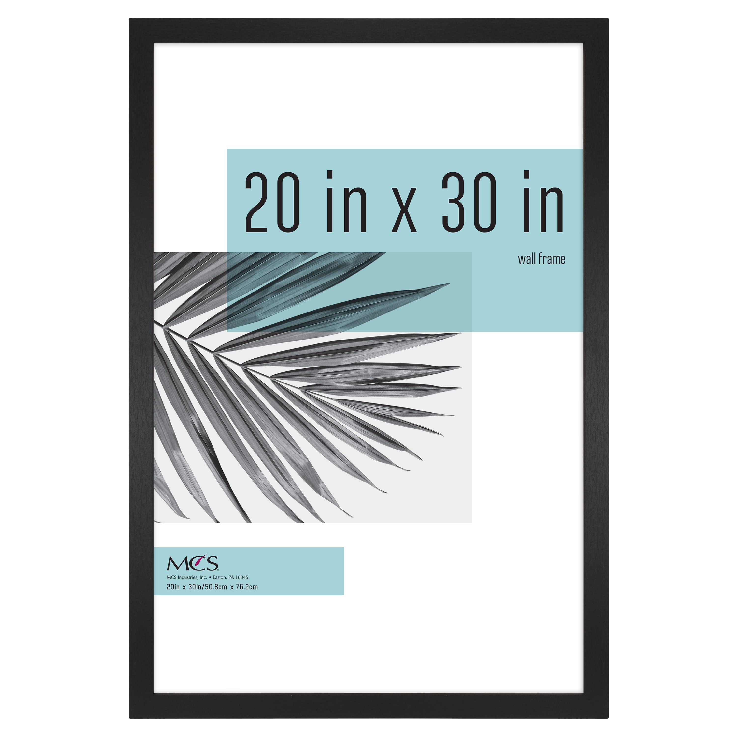 Classic Black 20x30 Wall Frame with Woodgrain Finish