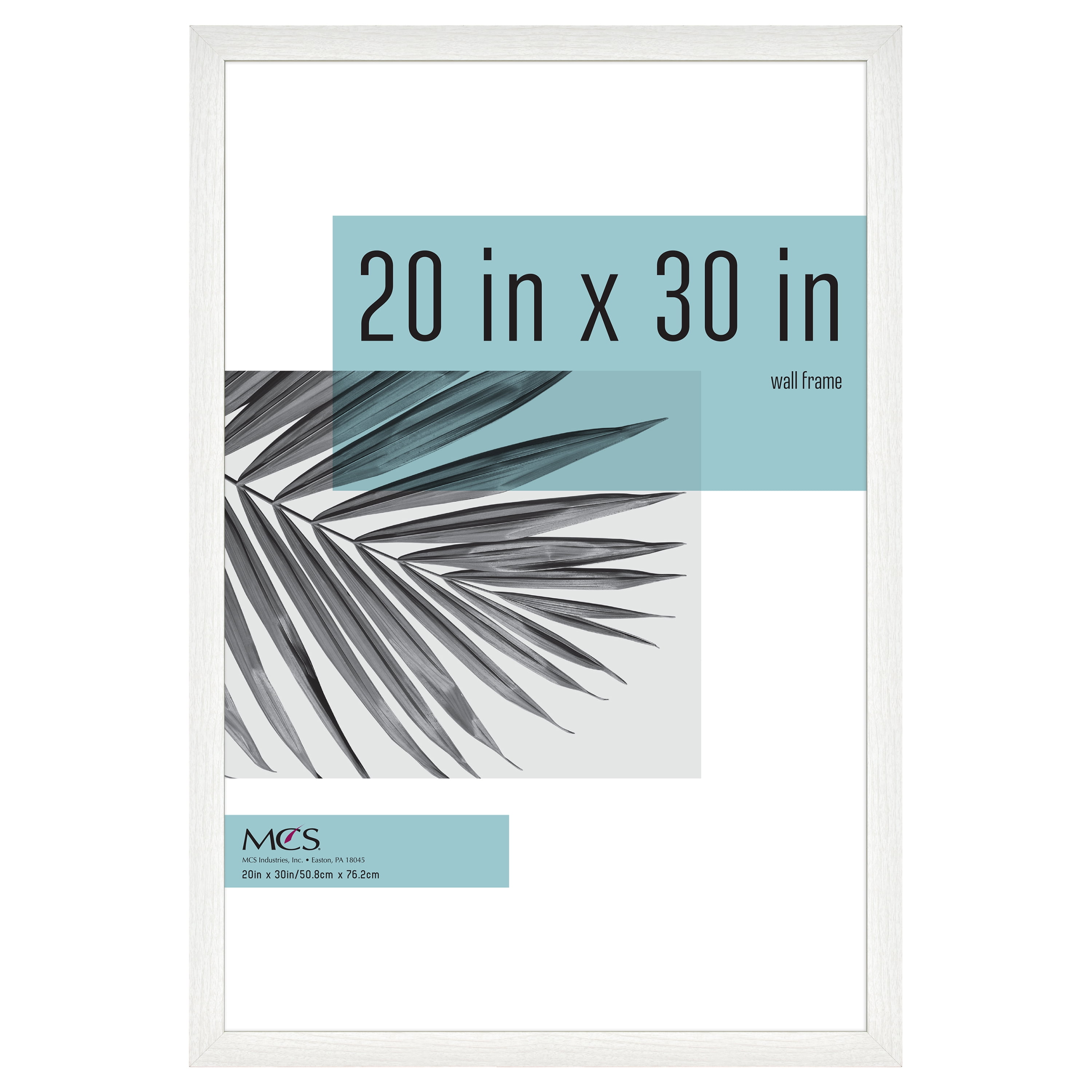 White Woodgrain 20x30 Rectangular Wall Frame