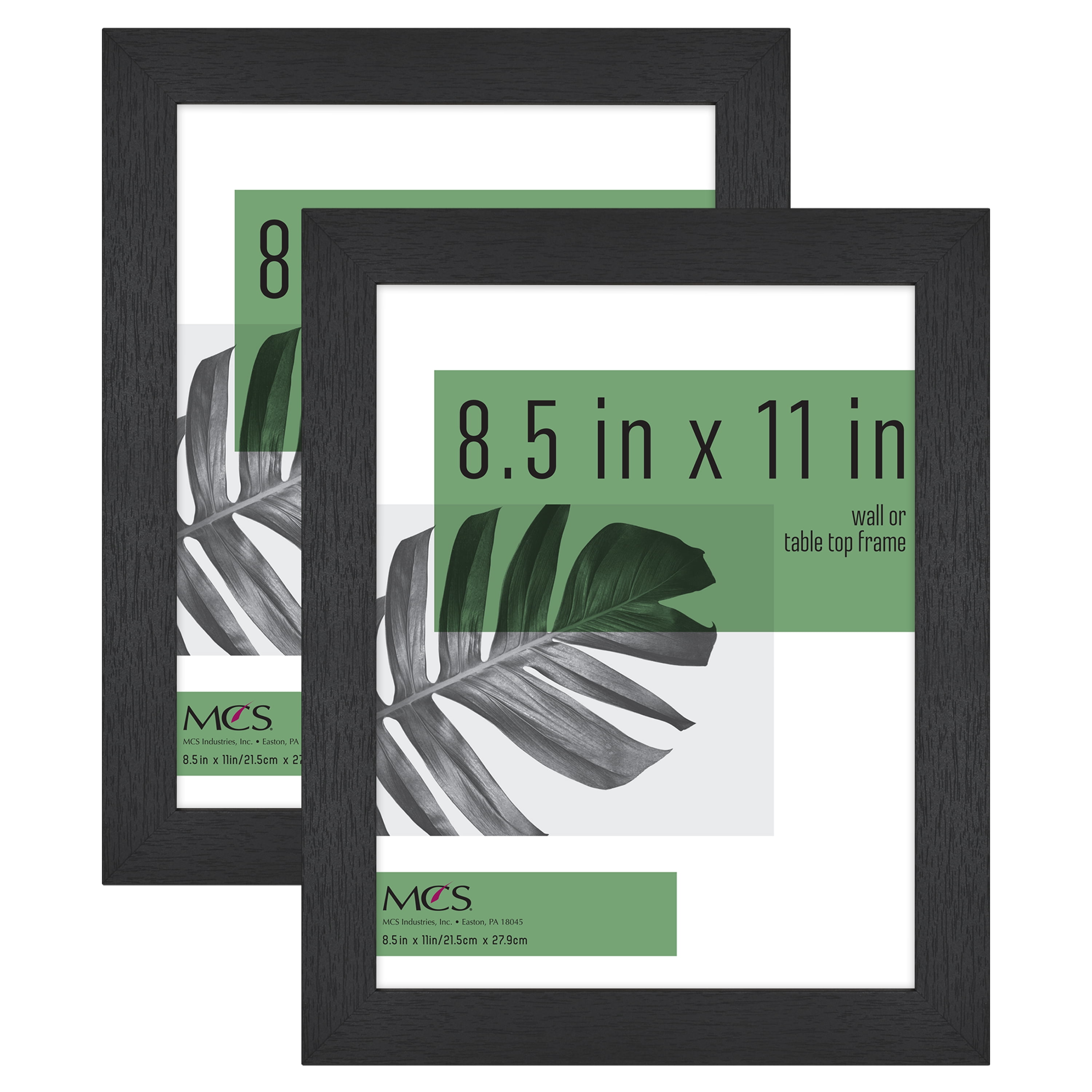 Mcs Frames MCS Studio Gallery 8.5x11 Picture Frame Black Woodgrain, Rectangle ...