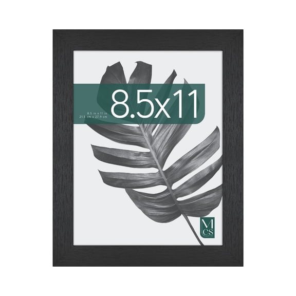 MCS 8.5X11 Studio Gallery Picture Frame Black Woodgrain