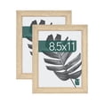 thumbnail image 1 of MCS Studio Gallery 8.5x11 Picture Frame Natural Woodgrain Engineered Wood, Rectangle Photo Frame for Photos, Posters & Art Prints & Easel for Tabletop Display (2-Pack), 1 of 7