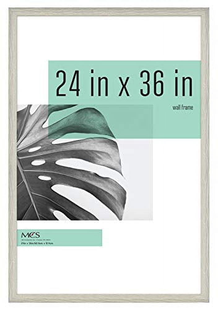 Gray Woodgrain 24x36 Rectangular Wall Frame