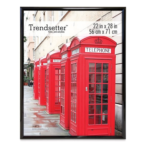 MCS Trendsetter Acrylic Poster Frame - 22" x 28" x 1/4", Black