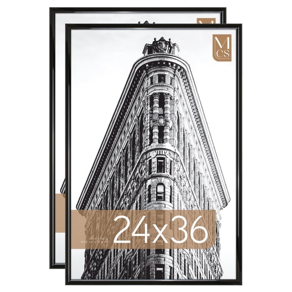 MCS 24x36 Trandsetter Poster Frame Black 2-Pack