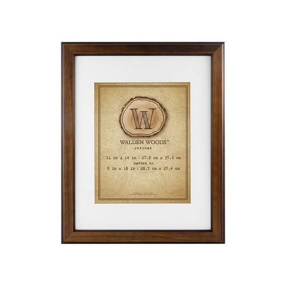 MCS Walden Woods Retreat Walnut Frame 11x14 For 8x10