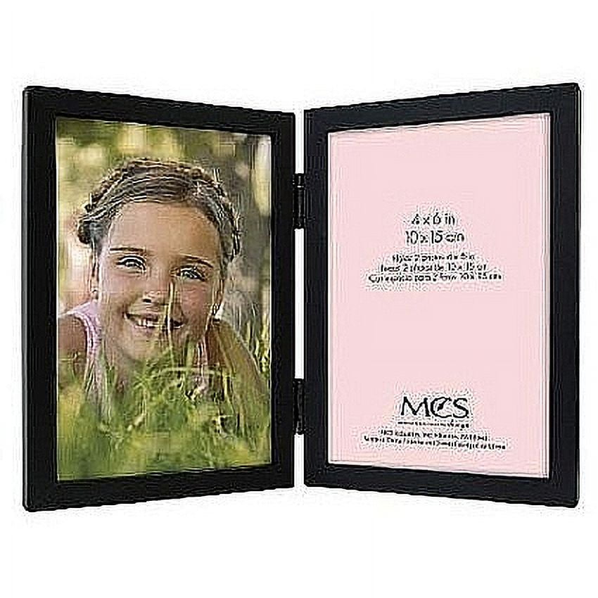 MCS Willow Wood Double Vertical Picture Frame For 4x6
