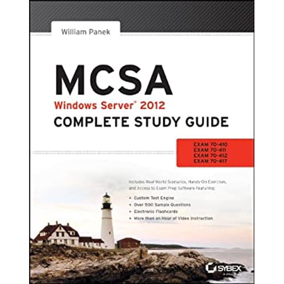 Pre-Owned MCSA Windows Server 2012 Complete Study Guide: Exams 70-410, 70-411, 70-412, and 70-417 (Paperback) 1118544072 9781118544075