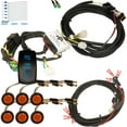 thumbnail image 1 of MCSADVENTURES Blue Plug and Play Vertical Rocker Turn Signal Kit for 15-18 RZR - blue backlight amber/amber, 1 of 5