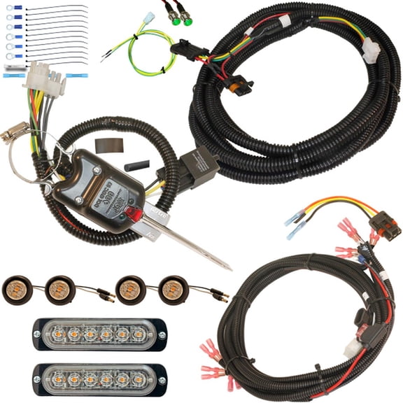 MCSADVENTURES Plug and Play Lever, Horn/Hazard for 13+ Ranger 500/570/900 and 2017 Ranger 1000 - bolt-on lights