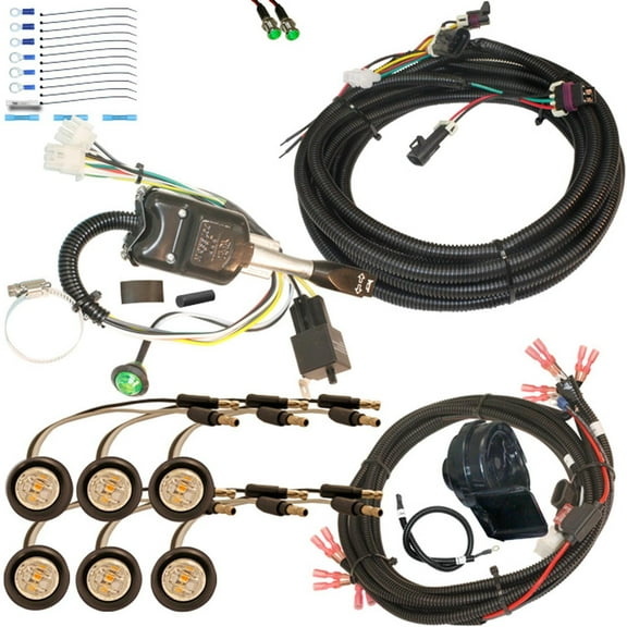 MCSADVENTURES Plug and Play Lever, Horn/Hazard for 13+ Ranger 500/570/900 and 2017 Ranger 1000 - clear/amber
