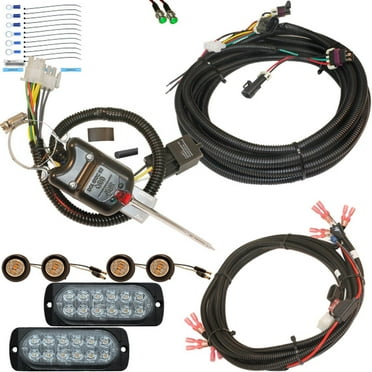 MCSADVENTURES Plug and Play turn kit with hazard Ranger 500, 570, 900 XP - with 2 row bolt-on lights