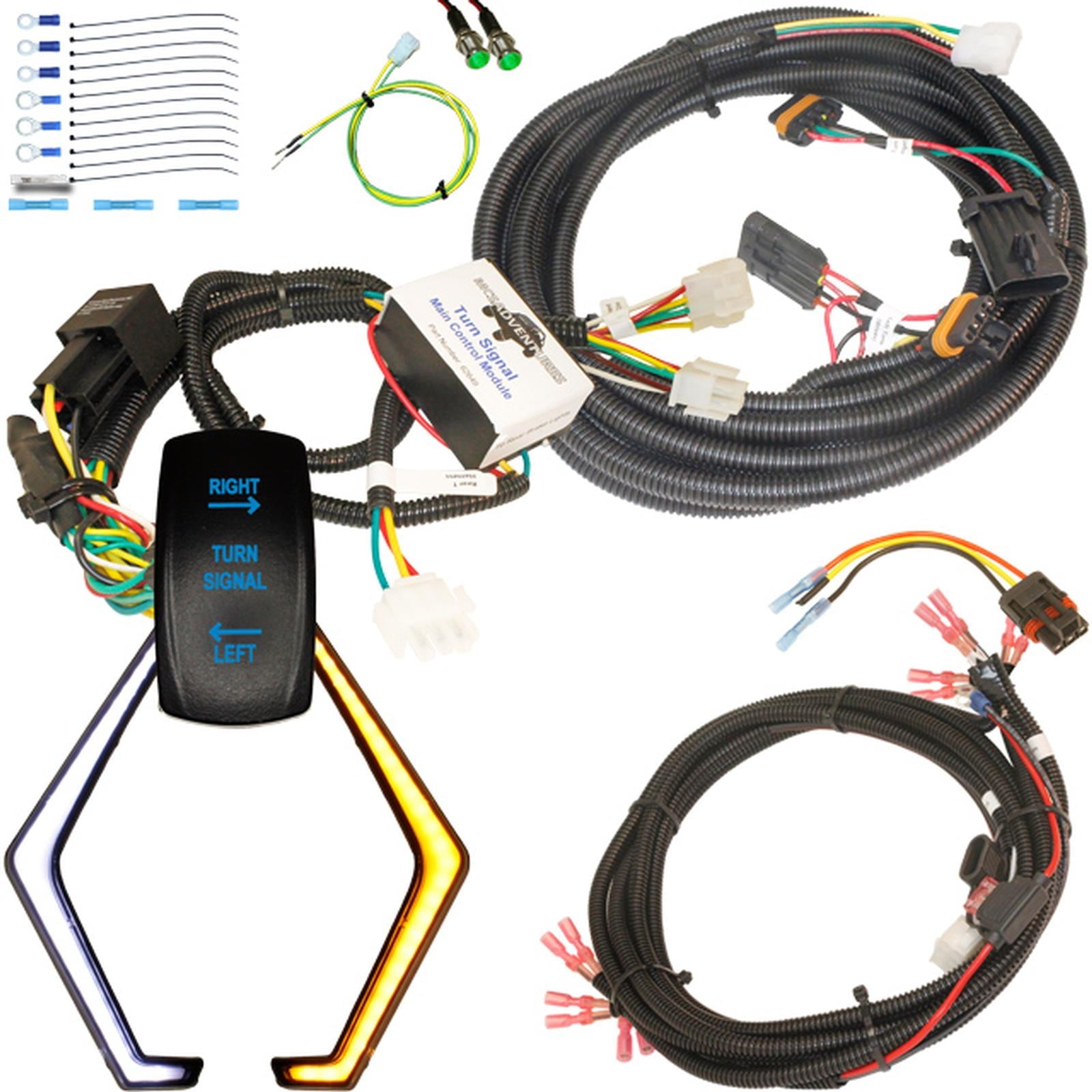 MCSADVENTURES plug and play turn signal kit for 14+ RZR, 18+ Ranger ...