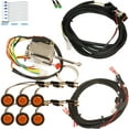 thumbnail image 1 of MCSADVENTURES plug and play turn signal kit for 15-18 RZR: Lever switch: (silver), hazard, 3/4 round lights (amber lens), 1 of 6
