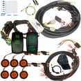 thumbnail image 1 of MCSADVENTURES plug and play turn signal kit for 2024 RZR XP 1000: Rocker switch (green), horn / hazard, 3/4 round lights (amber lens), 1 of 1