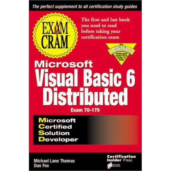 Pre-Owned MCSD VB6 Distributed Exam Cram (Exam: 70-175) (Paperback) 1576103757 9781576103753