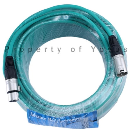 MCSPROAUDIO 100 FOOT MALE TO FEMALE XLR CABLE - Green