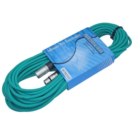MCSPROAUDIO 50 FOOT MALE TO FEMALE XLR CABLE - Green