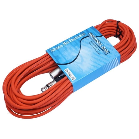 MCSPROAUDIO 50 FOOT MALE TO FEMALE XLR CABLE - Orange