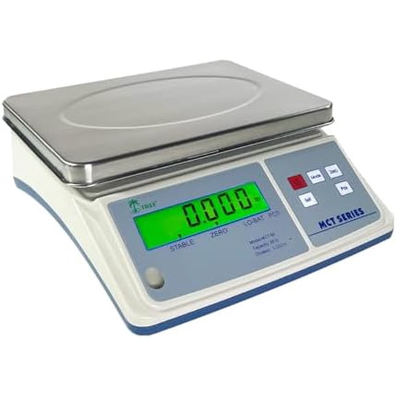 MCT 3 MID Counting Scale, 3 lb x 0.0001 lb Precision, Industrial & Laboratory-Grade Digital Scale with LCD Display and Stainless-Steel Pan$$Office