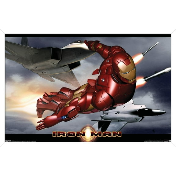 MCU - Iron Man - In Flight with Jets Poster