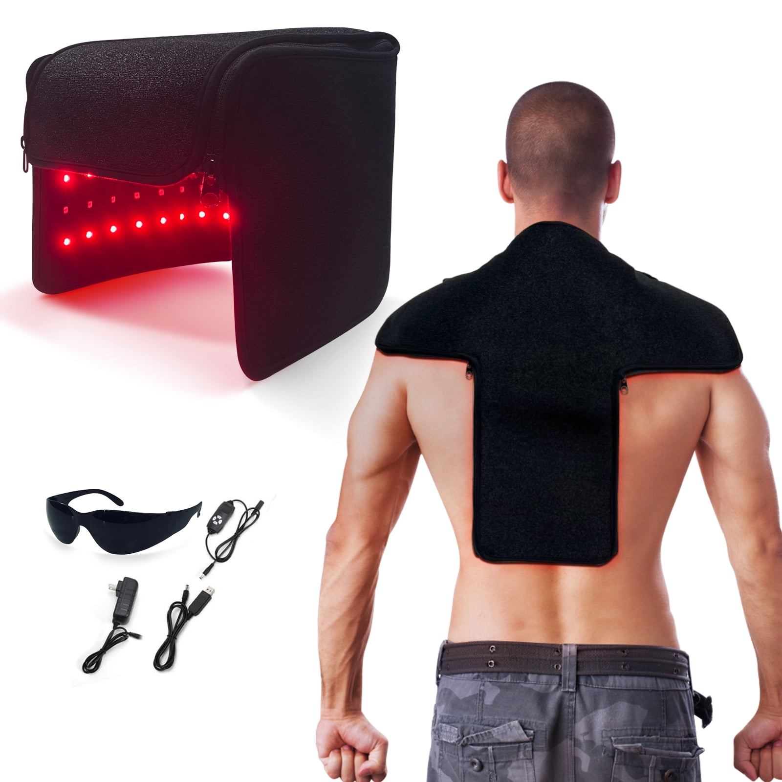 MCWOFI Red Light Cap,155 LEDs,Infrared Red Light Device,660nm and