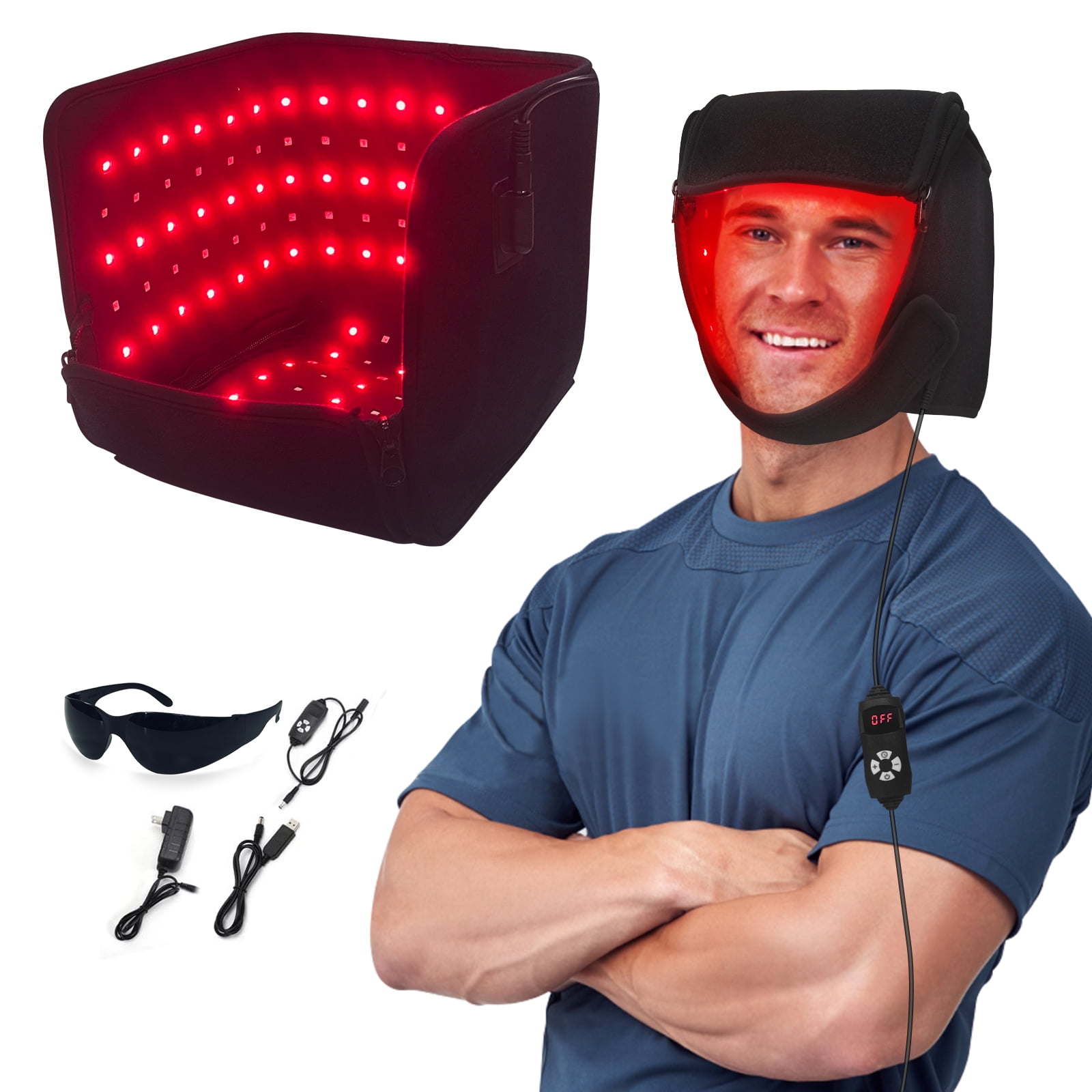 MCWOFI Red Light Therapy Cap,215 LEDs,Hair Loss Device,Hair Growth Cap Hair Loss for Men & Women