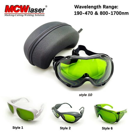 MCWlaser CO2 Laser Safety Goggles 190-470 & 800-1700nm OD5+ CE Typical 1064nm EP-8-10