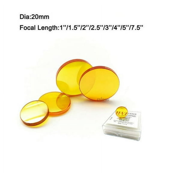 MCWlaser II-VI Znse CO2 Laser Focus Lens Dia:20mm FL:1" 1.5" 2" 2.5" 3" 4" 5" 7.5" 40W-150W