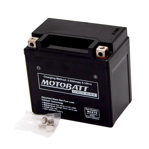 MCZ7S Motobatt Classic Black AGM FA Battery Replaces YTZ7S