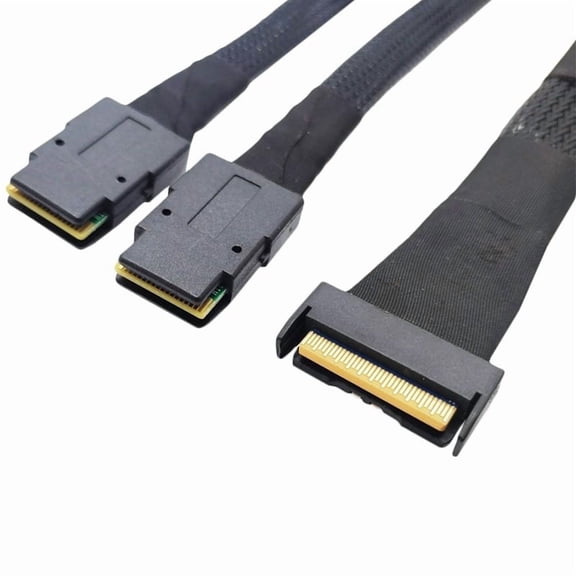 MClO X8 MCIO 8i(74P) to Dual SFF-8087 Cable PCIE5.0 Server Adapter Cable Connection Cable Server Adapter Server Cable