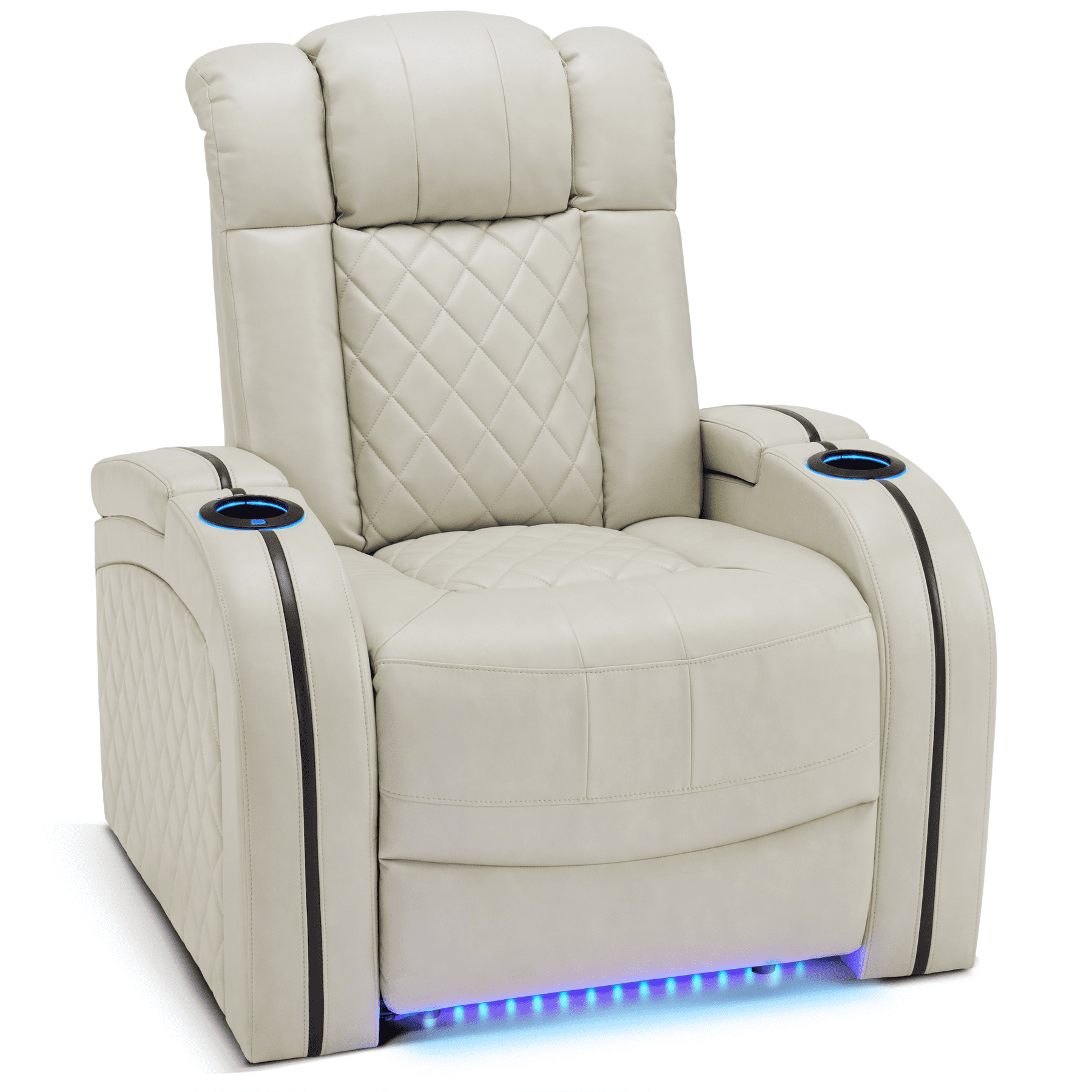 Breathable Leather Power Theater Recliner Chair, Home Theater