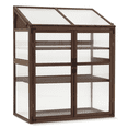 thumbnail image 1 of MCombo Cold Frame Large Wooden Greenhouse Cabinet Garden with Adjustable Shelves for Outdoor Indoor Use, 1344, 1 of 9