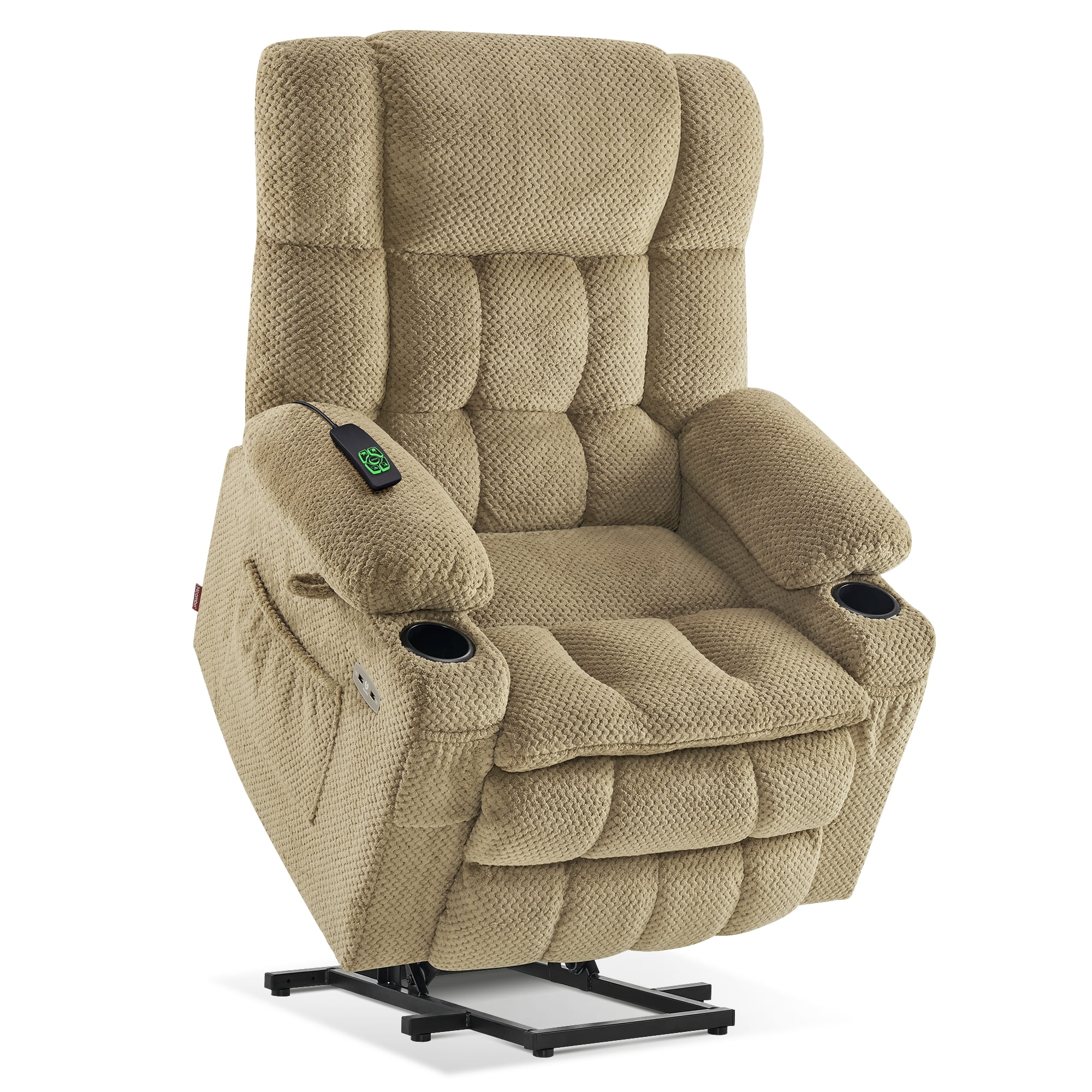 Mcombo oversized power lift recliner 2024 chair with massage and heat