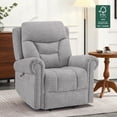 thumbnail image 1 of MCombo Dual Motor Power Lift Recliner Chair with Massage and Dual Heating for Senior, Fabric 7888 (Gray, Medium), 1 of 10