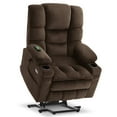 thumbnail image 1 of MCombo Triple Motor Power Lift Recliner for Short Elderly, Adjustable Headrest, Fabric 7631 (Coffee, Small), 1 of 10