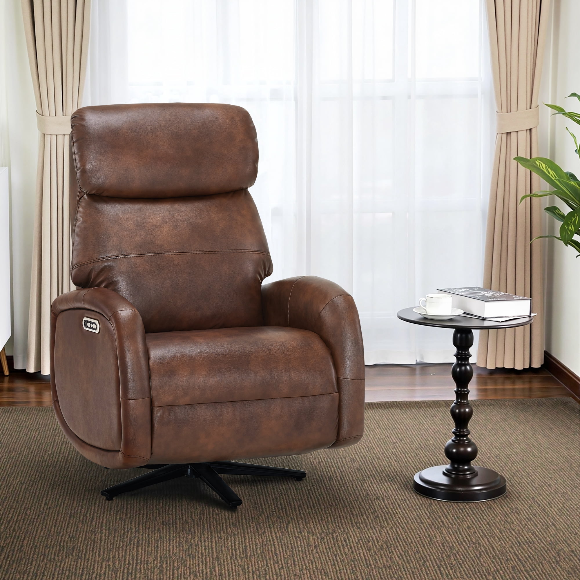 MCombo Dual Motor Power Swivel Recliner Lounge Chair for Living Room & Bedroom