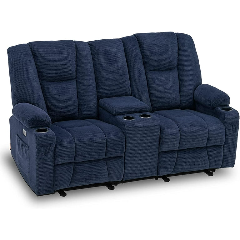 Heated best sale loveseat recliner