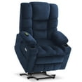 thumbnail image 1 of MCombo Large Triple Motor Power Lift Recliner for Big and Tall Elderly, Fabric, Navy Blue, 1 of 10