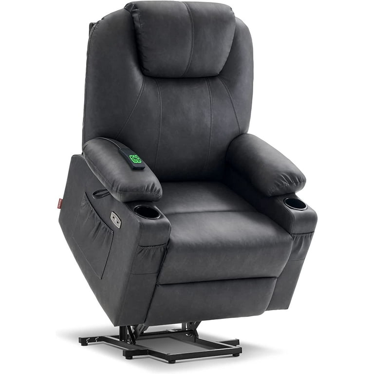 MCombo Large Dual Motor Power Lift Recliner Chair with Massage and Heat for Big and Tall Elderly People Infinite Position USB Ports Extended