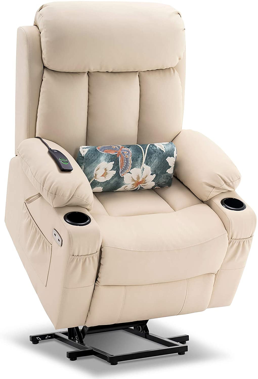 Large Electric Power Lift Recliner Chair with Extended Footrest