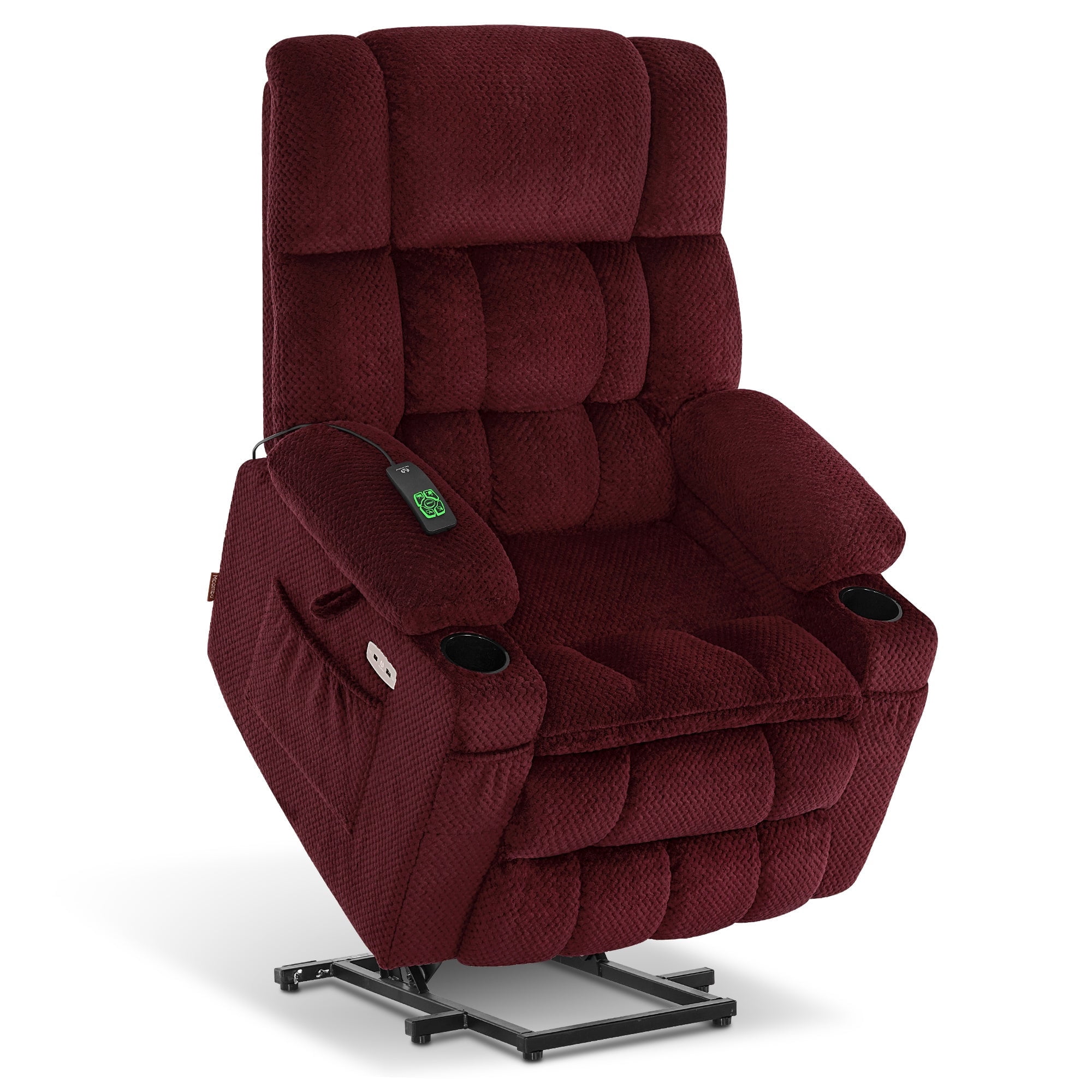 MCombo Large Lay Flat Dual Motor Power Lift Recliner for Big and Tall ...