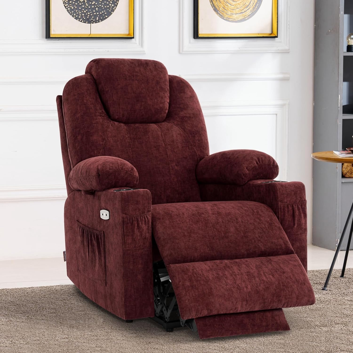MCombo Large Power Lift Recliner Chair Sofa with Massage and Heat for ...