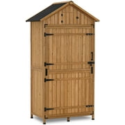 MCombo Large Wood Outdoor Storage Cabinet Shed 1970 (38.6"x24.4"x82.7")