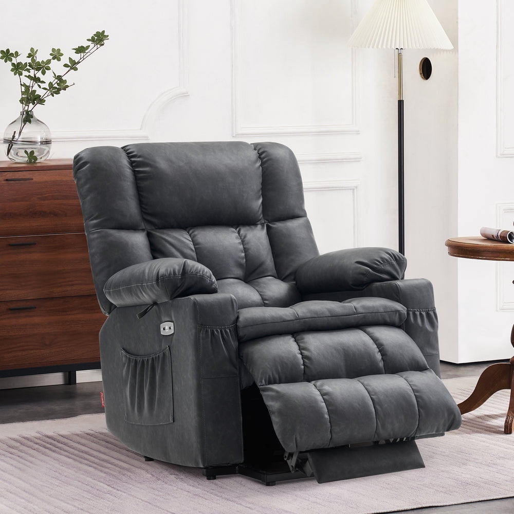 MCombo Lay Flat Dual Motor Power Lift Recliner for Elderly, Infinite ...