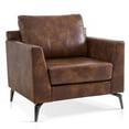 thumbnail image 1 of MCombo Modern Accent Chair, Faux Leather Upholstered Lounge Armchair, Single Sofa Chairs for Living Room Office 4629, 1 of 9