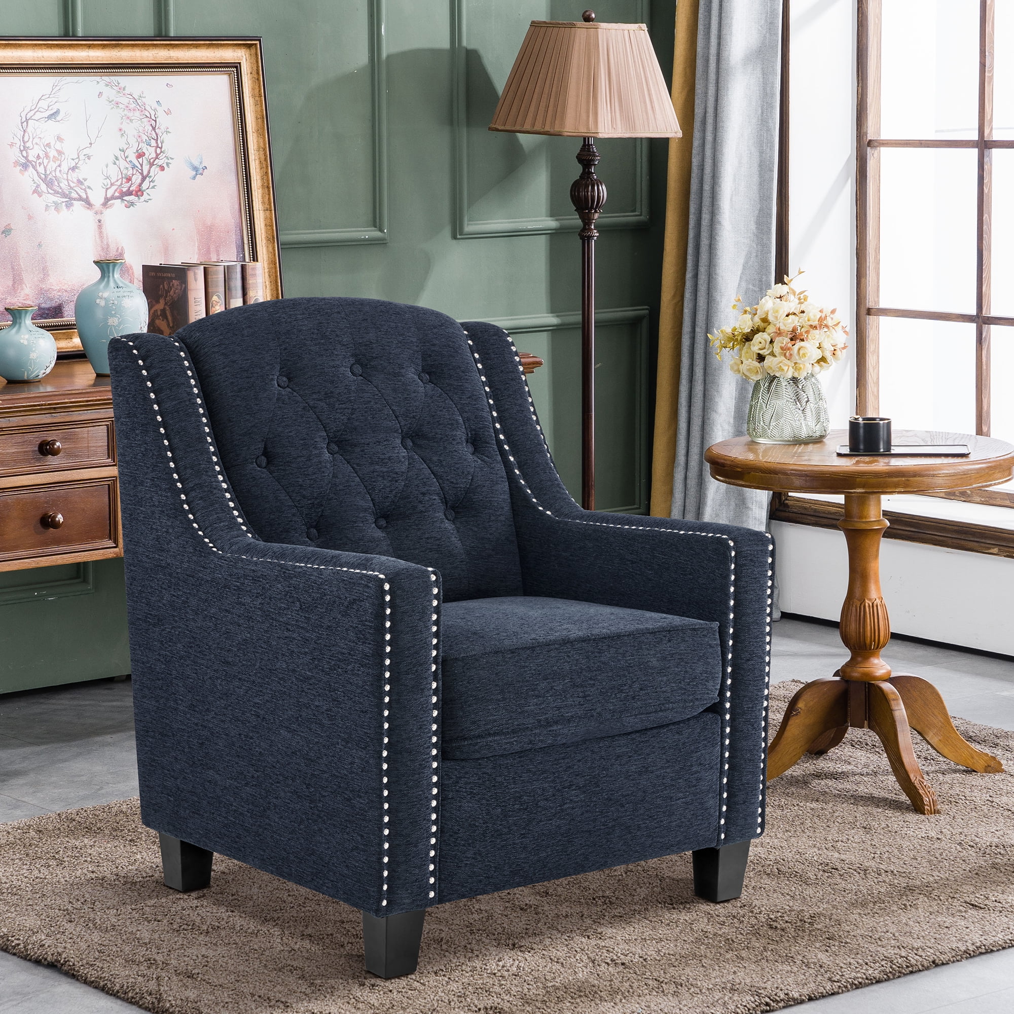 MCombo Modern Accent Chair Upholstered Armchair for Living Room ...
